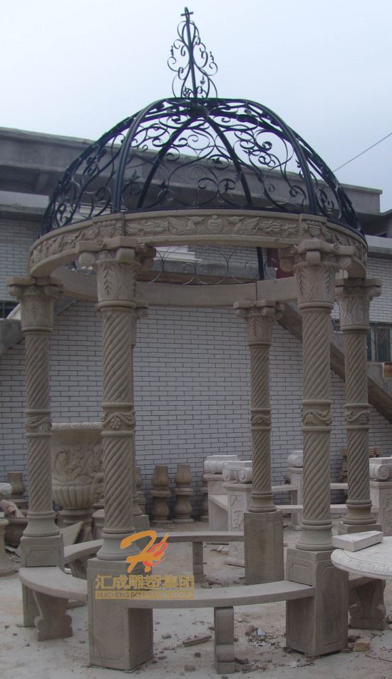石雕涼亭